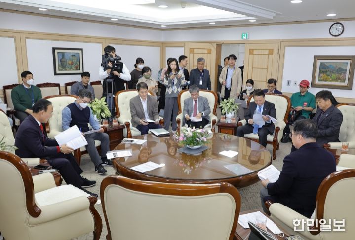 이장우 시장, 김영환 충북지사․박덕흠 국회의원과 주요 현안 논의