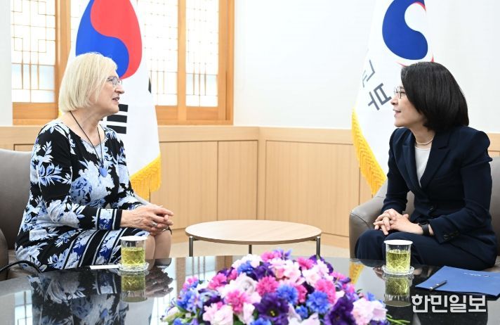 강인선 외교부 2차관, 유엔 평화구축지원 사무차장보 접견