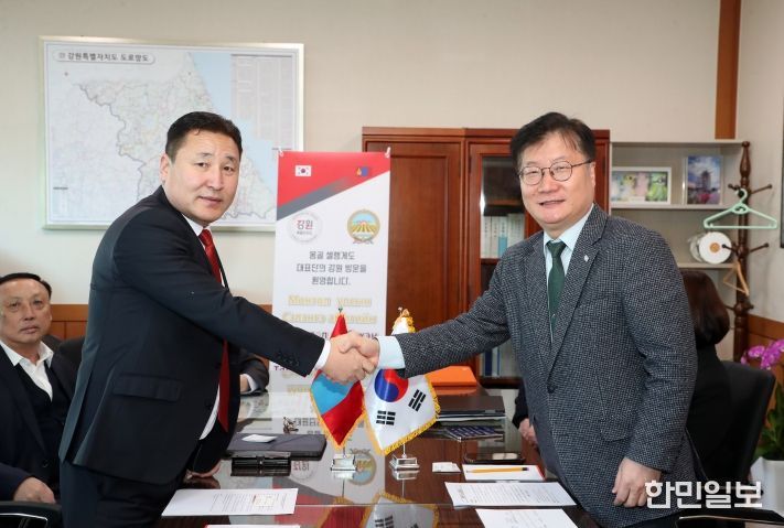 몽골 셀렝게도 부지사, 강원특별자치도 방문... 신규 교류협력 방안 논의