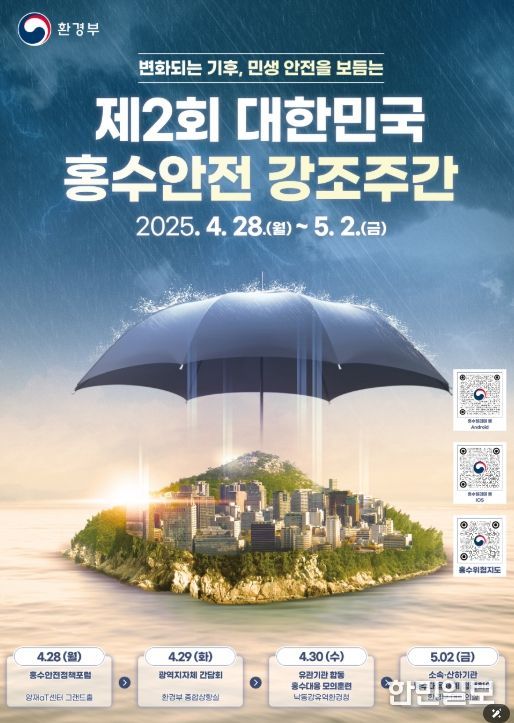 2025 홍수안전강조주간 포스터