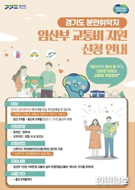 포천시 보건소, ‘1인당 100만 원’ 경기도 분만 취약지 임산부 교통비 지원 사업 운영