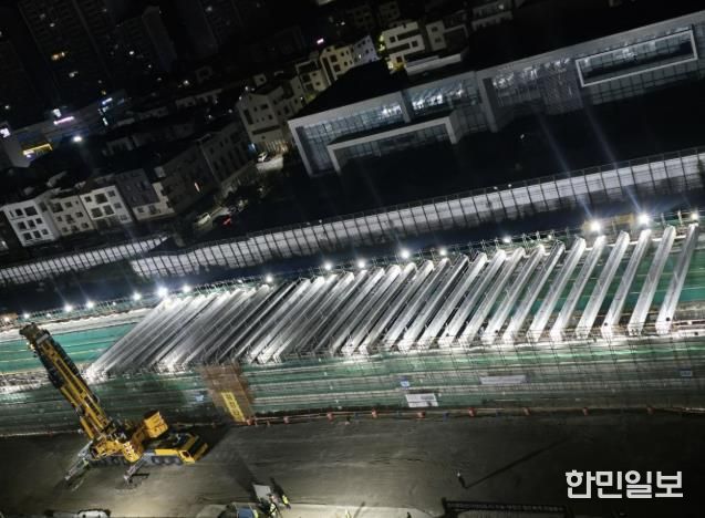 경의중앙선 철도복개 상부 구조물 설치 현황