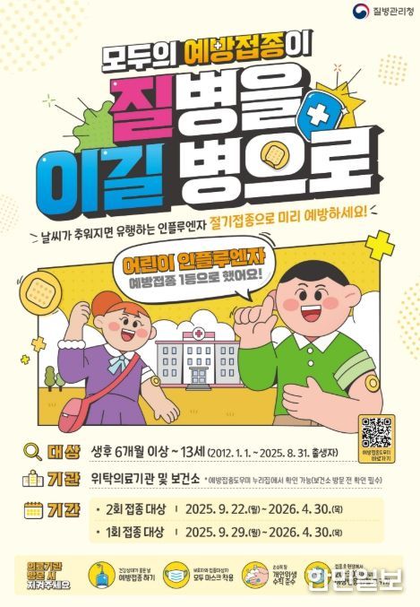 거창군, 이달 22일부터 인플루엔자 국가예방접종 시작