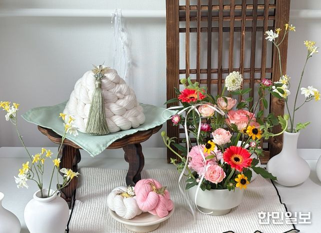 센터피스와 돌상 포토존