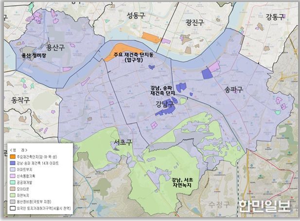 토지거래허가구역 재지정, 지정 위치