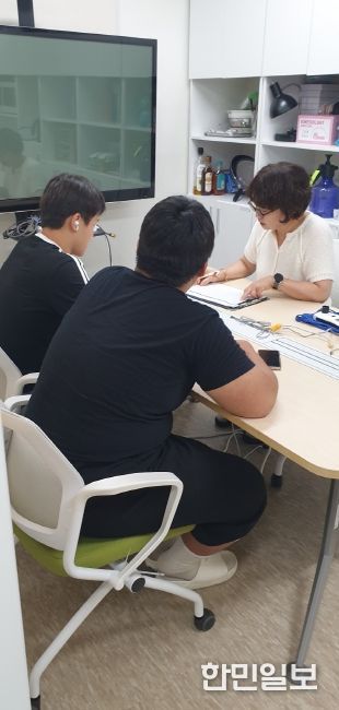 금산군보건소 금연클리닉 상담 모습