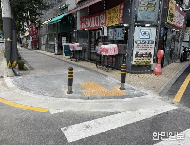 시설 개선 사항 중 보도 확장(후) 현장 사진