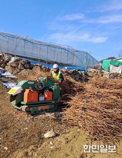 금산군, 가을철 영농부산물 무료 파쇄 지원 나선다
