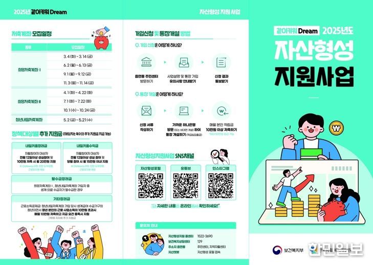 자산형성 지원사업 리플릿