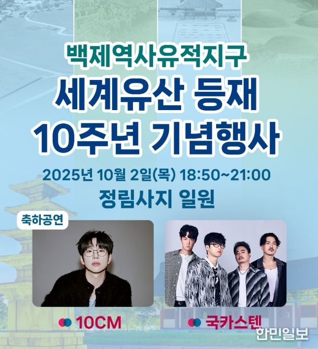 세계유산 등재 10주년 기념행사 배너