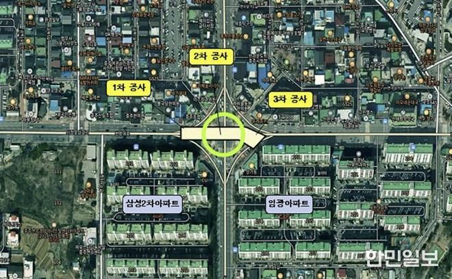 충주 임광사거리, 단계별 교통통제 실시
