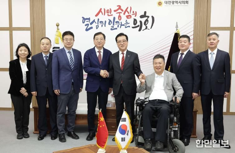 대전시의회, 중국 시안시 대표단 접견, 우호협력 확대 논의