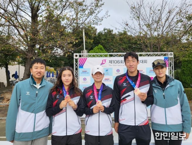 경산시청 직장운동경기부, 전국체전서 육상에 이은 테니스까지 연이은 승전보