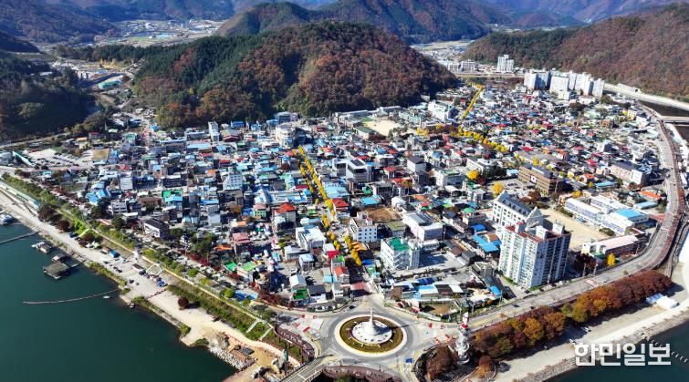 화천읍 (드론 전경)