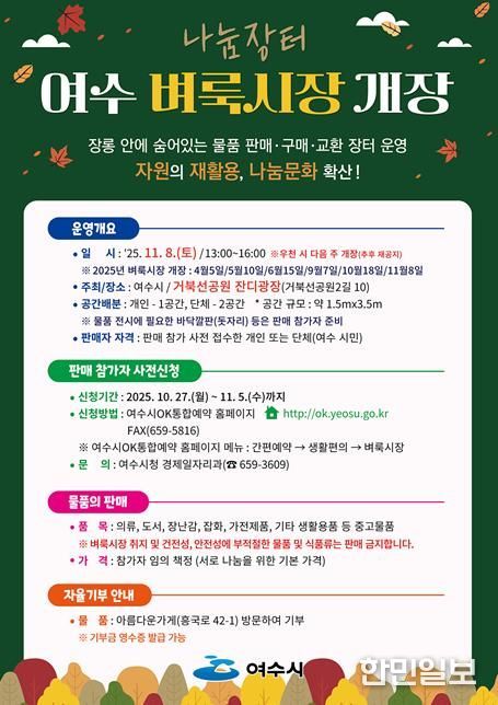 ‘제6회 여수벼룩시장’ 포스터