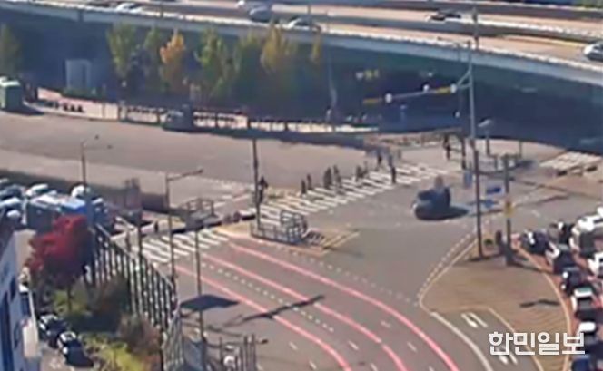 용산구 북한남삼거리 보행섬 설치 후