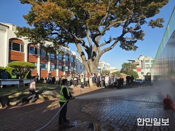 남해군청, 2025년 하반기 합동 소방훈련 실시