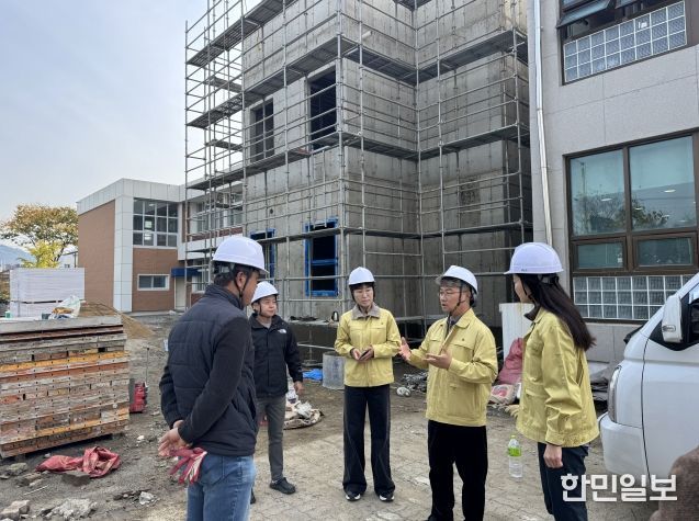 보은교육지원청, 관내 학교 공사현장 11곳 산재예방점검 실시