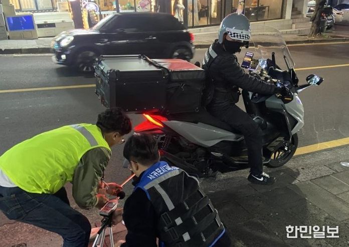 안전기준 위반 이륜차 지도·단속