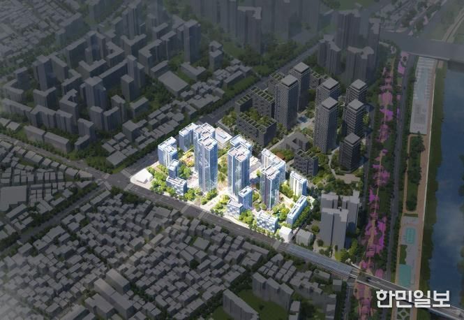 서울시 신속통합기획이 확정된 면목동 174-1일대 조감도