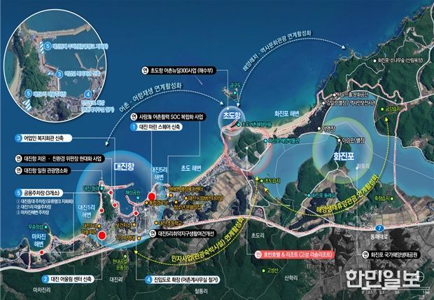 고성 대진항 사업계획도