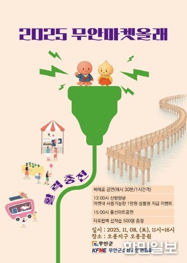 11월 8일 진행될 마켓 올래 홍보 포스터