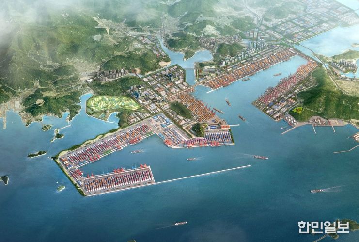 진해신항 조감도