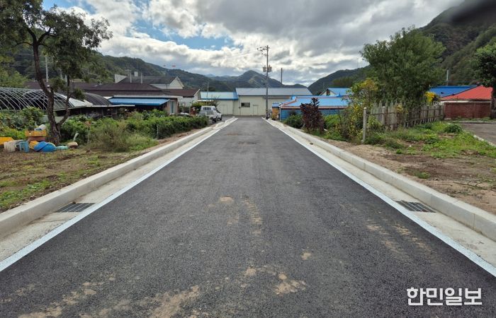 평창군, 지구단위계획 도로 창리지구 소로 3-18호 개설 공사 완료