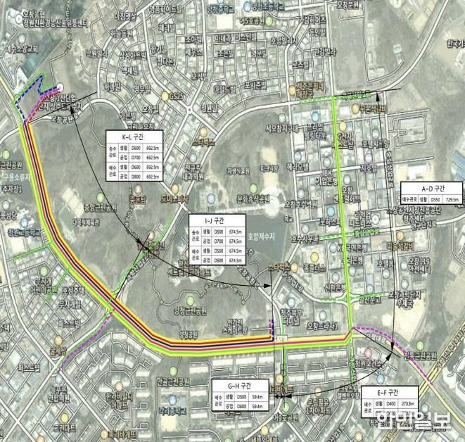 청주시 상수도, 오창 공동구 내 상수관 복선화 확충공사 추진
