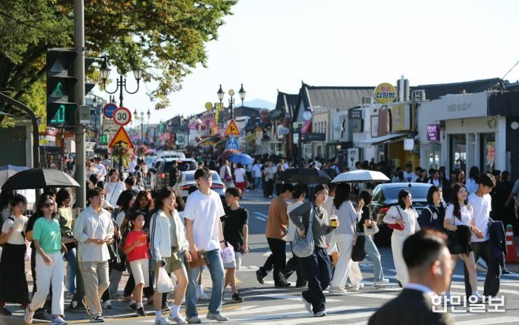 경주 황리단길 전경