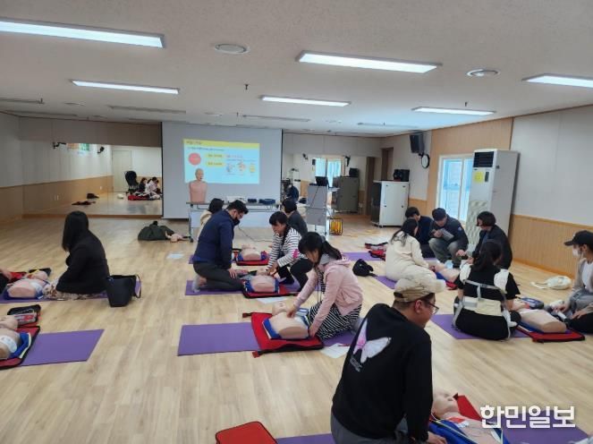 울주군보건소, 영양플러스 사업 대상자 부모 심폐소생술 교육