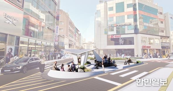 삼거리광장 조감도