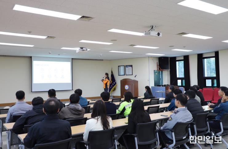 진도소방서, 경찰 대상 심폐소생술 교육 실시