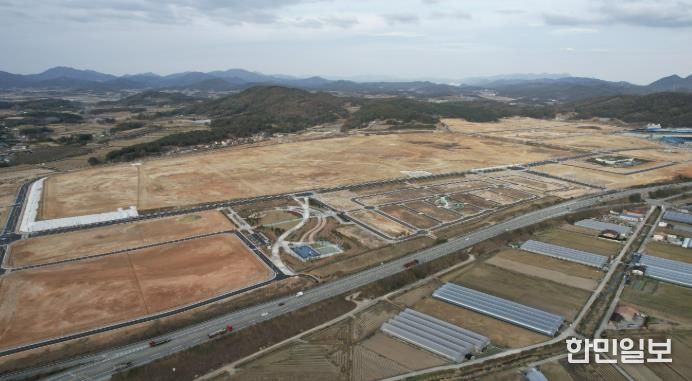 빛그린산단 내 금호타이어 공장 부지 현장 사진