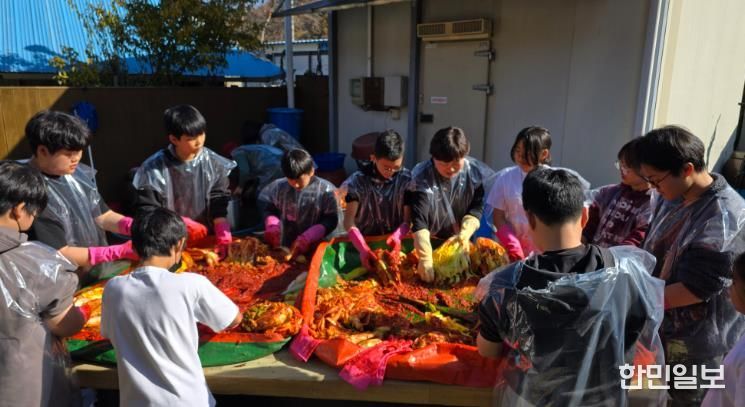 “배추 수확부터 김장까지” 완주 농촌유학생 체험