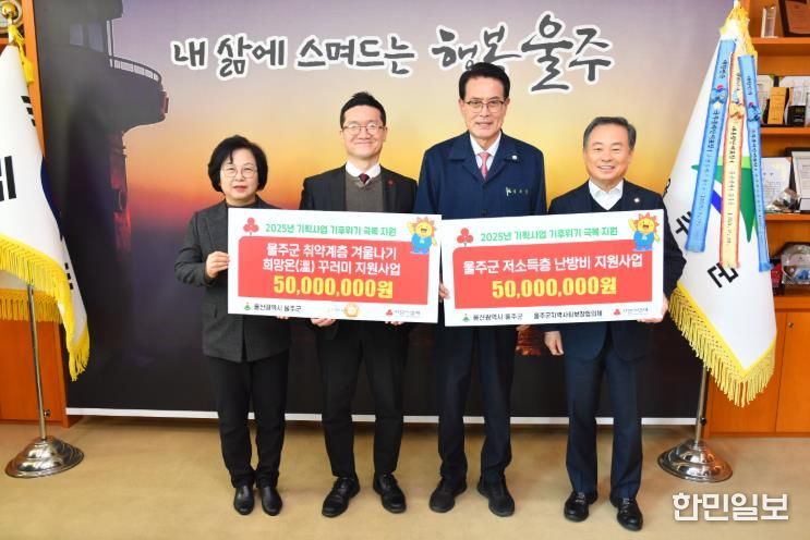 울산사회복지공동모금회, 울주군 취약계층 혹한기 사업 지원