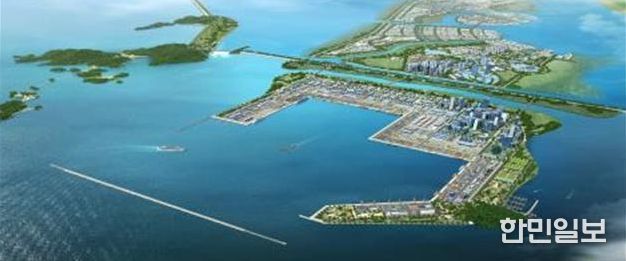 새만금 신항만 조감도