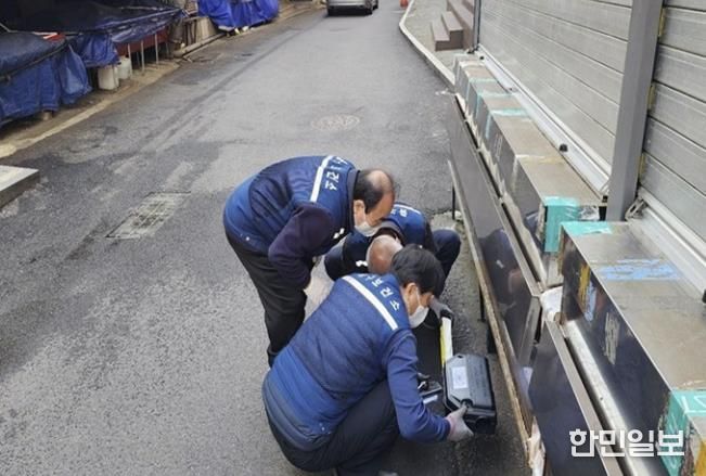 쥐 방역활동 사진