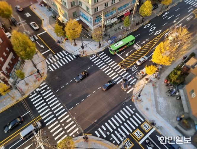 구로보건소 사거리 정비 후 모습