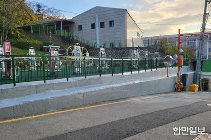 인천 동구, 송림2녹지 옹벽 외관 정비 마무리