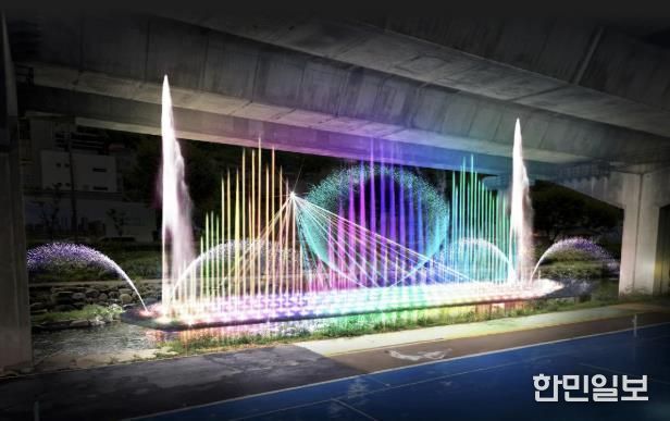 서대문구 홍제천 음악분수 예상도