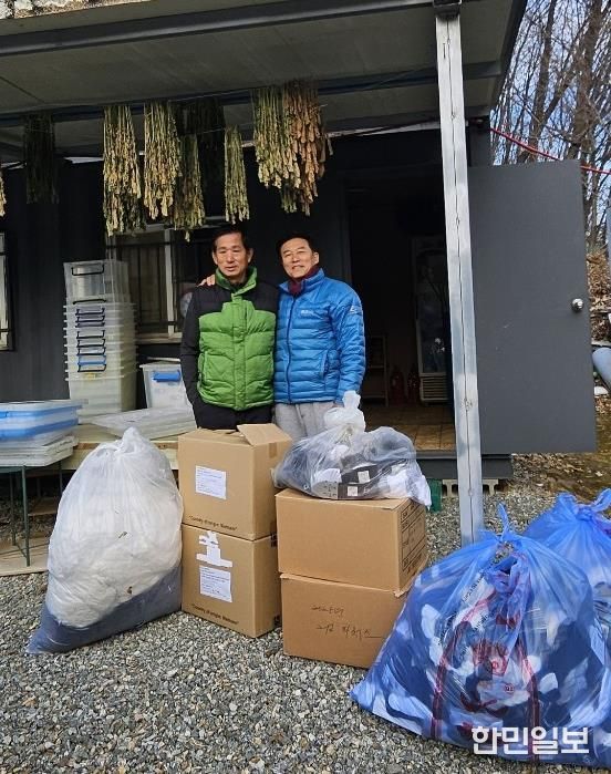 양평군 강하면 주민, 작년에 이어 올해도 양말 600켤레 기부
