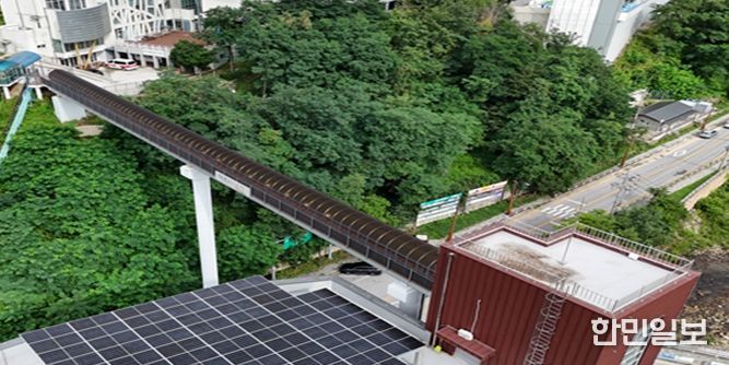 고한 복합문화센터 보행교 디자인루프 설치공사 조감도