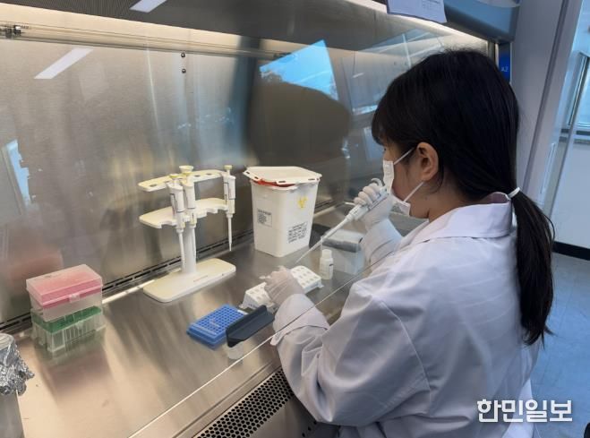 하수 유입수 병원체 바이러스 검사 사진