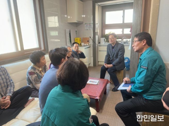 상능마을이재민위문품전달