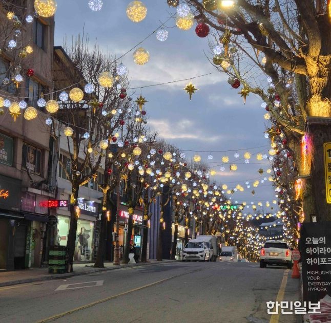 영월읍 중앙로 야간경관 조명