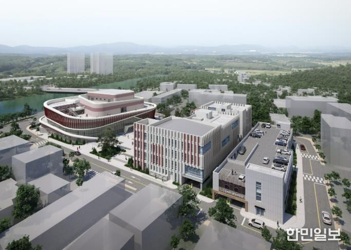 전통시장 이전부지 개발사업 통합 조감도