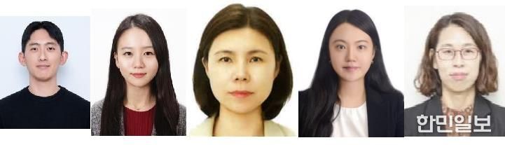 중구, 2025년 하반기 적극행정 우수공무원 5명 선발(왼쪽부터 건설과 김하성 주무관/교통과 김애라 주무관/복지지원과 이현정 주무관/홍보실 최보영 주무관/박재선 경리계장)