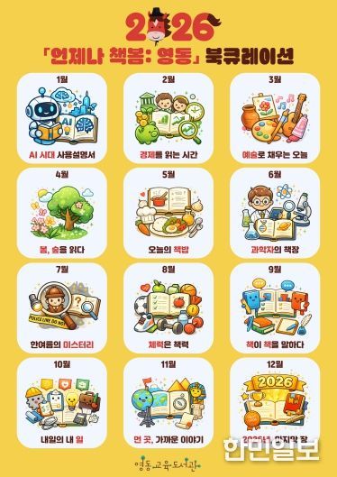 영동교육도서관, 2026년 「언제나 책봄: 영동」 북큐레이션 운영