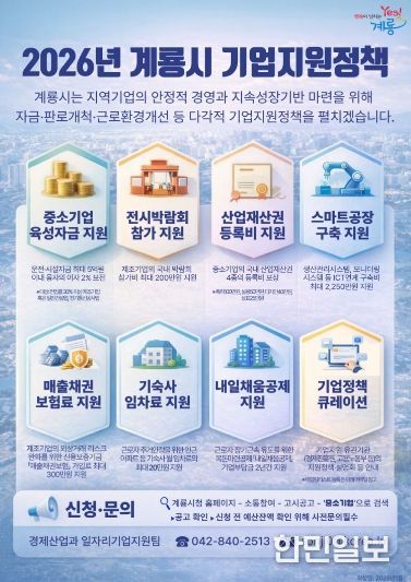 2026년 기업지원정책 홍보포스터